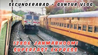 12806 Janmabhoomi SF Express  Lingampalli Vishakapatnam  Sc Gnt Journey Vlog indianrailways [upl. by Isayg402]