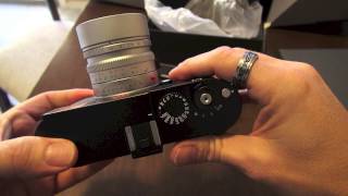 The Leica M 240 1st look Video Menu Overview Shutter Sound and more [upl. by Anal]