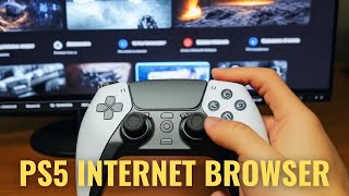 How to Get Internet Browser on PS5 FULL SCREEN 2 METHODS [upl. by Alyat]