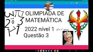 Olimpíada de matemática 2022 nível  questão 3Duas placas de sinalização foram colocadas no início [upl. by Antony]