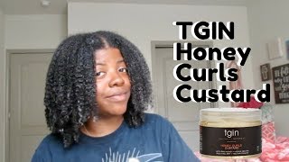 TGIN Honey Curls Custard Review  Does It Have Enough Hold [upl. by Cumings674]