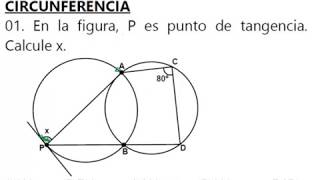 EJERCICIOS BÁSICOS DE CIRCUNFERENCIAGEOMETRÍA [upl. by Dewey329]