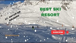 Best Ski Resort Skiing at St Anton am Arlberg Route58 [upl. by Ahtrim]