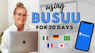 I Tried Busuu for 30 Days 🇮🇹  Language Learning App Review [upl. by Osber]