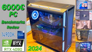 6000€ PC Benchmarks Review Power consumption Realtime  i9 14900K RTX 4090 64GB RAM 6TB SSD [upl. by Caton93]