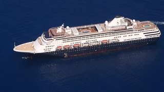 HD Lahaina cruise ship anchored MS Staatendam Holland America Line  Maui Hawaii [upl. by Shannan]