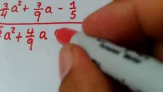 suma de polinomios algebraicos con fracciones [upl. by Neerac]