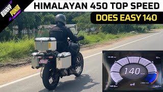 2023 Royal Enfield Himalayan 450 Top Speed caught on camera  World Exclusive  Does 140 easily [upl. by Lokkin410]