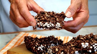 Barrette di Riso Soffiato Al Cioccolato Le Ameranno Tutti  NO FORNO  Puffed Rice Chocolate Bars [upl. by Rossing]