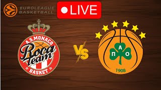 🔴 Live Monaco vs Panathinaikos  EuroLeague 20232024  Live Play by Play Scoreboard [upl. by Ewan]