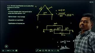 ELECTRICAL BASICS amp CIRCUIT MCQ PRACTICE LEC7 [upl. by Naujahs]