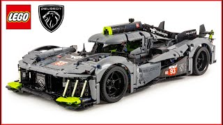 LEGO TECHNIC 42156 PEUGEOT 9X8 24H Le Mans Hybrid Speed Build  Brick Builder [upl. by Abebi]