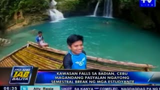 Kawasan Falls sa Badian Cebu magandang pasyalan ngayong semestral break [upl. by Nylak]