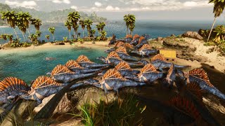 Ark Survival Ascended  Spino army [upl. by Kynan]