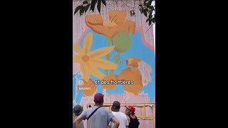 La réalisation de notre fresque urbaine vue par un jeune créateur de vidéos [upl. by Murial]