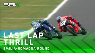 Last lap SHOW in WorldSSP 🍿  EmiliaRomagnaWorldSBK 🇮🇹 [upl. by Neih680]