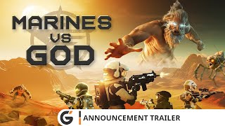 MARINES VS GOD  Announcement trailer [upl. by Ahsinrac]