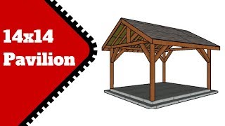 14x14 Pavilion Plans Free [upl. by Aluk427]