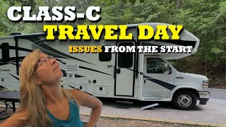 ClassC Travel Day  RV Setup Rest Areas amp More  RV Life [upl. by Otrebire]