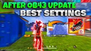 Free Fire OB43 Update Best Settings Sensitivity  Get MORE Headshots with these settings [upl. by Joshua]