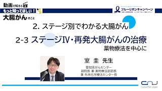 【動画で知ろう！！もっと知ってほしい大腸がんのこと】２．ステージ別でわかる大腸がん ２－３ ステージⅣ・再発大腸がんの治療 [upl. by Lessur]