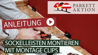 Sockelleisten montieren Teil 2 Montageclips Clipstar [upl. by Ysak451]