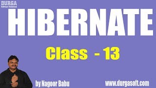 Hibernate Online Training  Class  13  by Nagoor Babu [upl. by Romie]