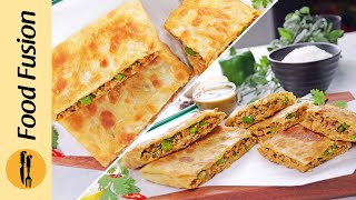 Arabic Paratha Street Style Recipe by Food Fusion [upl. by Adnoloy]