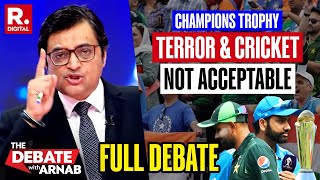 Debate With Arnab ICC Blocks Paks Attempt To Provoke Bharat Under Champions Trophy Garb [upl. by Ardnasak]