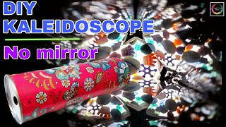 How to make a Kaleidoscope at home without mirror  DIY Kaleidoscope  Fun designs  Science project [upl. by Oeram316]