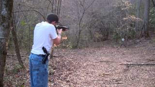 Shooting my new little Hi Point 995 Carbine with ATi Stock [upl. by Aerdnaeel]