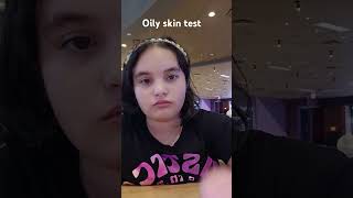 Oily skin test [upl. by Nira]