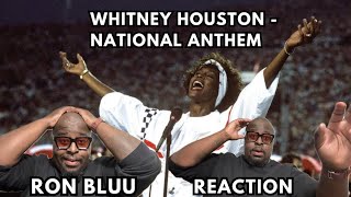 Whitney Houston National Anthem REACTION [upl. by Aneeras]