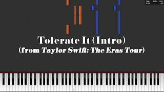 Tolerate It Eras Tour Intro by Taylor Swift Piano Tutorial amp Sheet Music [upl. by Ennayd]