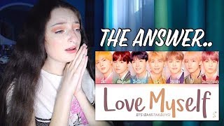 BTS 방탄소년단  Answer Love Myself Lyrics Reaction [upl. by Yorgos]