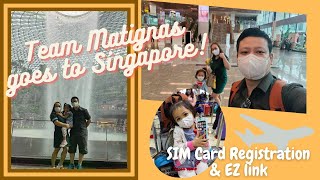 Team Brianna goes to Singapore Part 1 Singtel SIM Card EZ link and step by step SIM registration [upl. by Attekahs260]