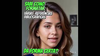 Dicas de IA 05  Como formatar várias referências bibliográficas [upl. by Ahsemac]