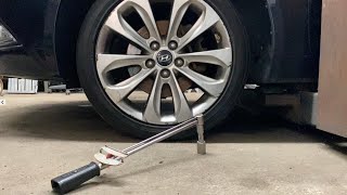 Never use an impact wrench when changing a tire Warning [upl. by Babita]