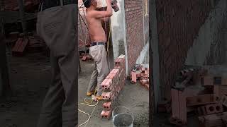 take bricks to build walls build highrise buildings  Builder Vietnambuilder concreting shots [upl. by Tarra]