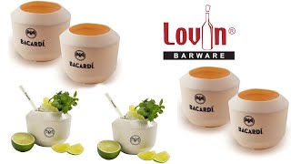 Bacardi Coconut Cocktail cups Mugs bacardi [upl. by Hildegarde]