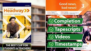 New Headway PreIntermediate 5th Edition  Unit 3 Good News Bad News  Students Book [upl. by Eahcim]