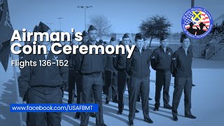 USAF BMT Airmans Coin Ceremony Flights 136152  January 31 2024 [upl. by Eidnam]