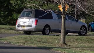 Casket arrives at temple where Samantha Josephsons funeral is scheduled 040319 [upl. by Ralleigh933]