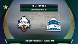 Live  Karachi Whites vs Multan  Match 29  2nd Semi Final  Pakistan Cup 202324  PCB [upl. by Tadich]