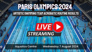 Artistic Swimming Olympics Live Streaming amp Updates  Paris Olympics 2024 [upl. by Shellie]