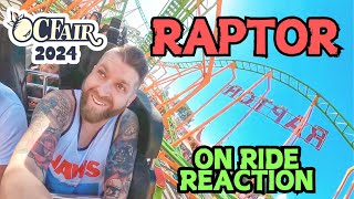 Raptor  On Ride Reaction  OC Fair [upl. by Moulden]