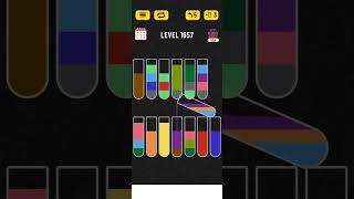 Water sort puzzle  Level 1657 [upl. by Meeker]