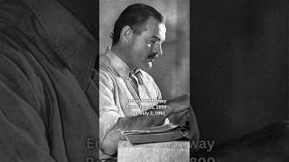 Ernest Hemingway Was Awarded The Notable Prize In Literature🕊️ernesthemingway writer fy shorts [upl. by Tita]