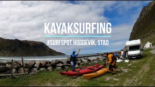 Hoddevik  beste surf spot for kajakksurf og bølgelek [upl. by Attenrad]