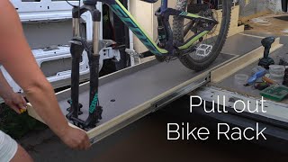 DIY SlideOut Bike Rack for two mountain bikes [upl. by Eiramrebma]